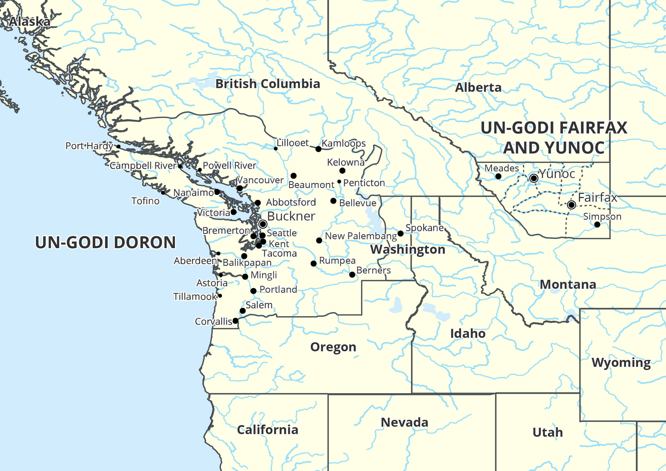 Map of Central Doron